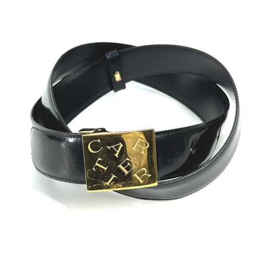 Cartier Black Leather Belt
