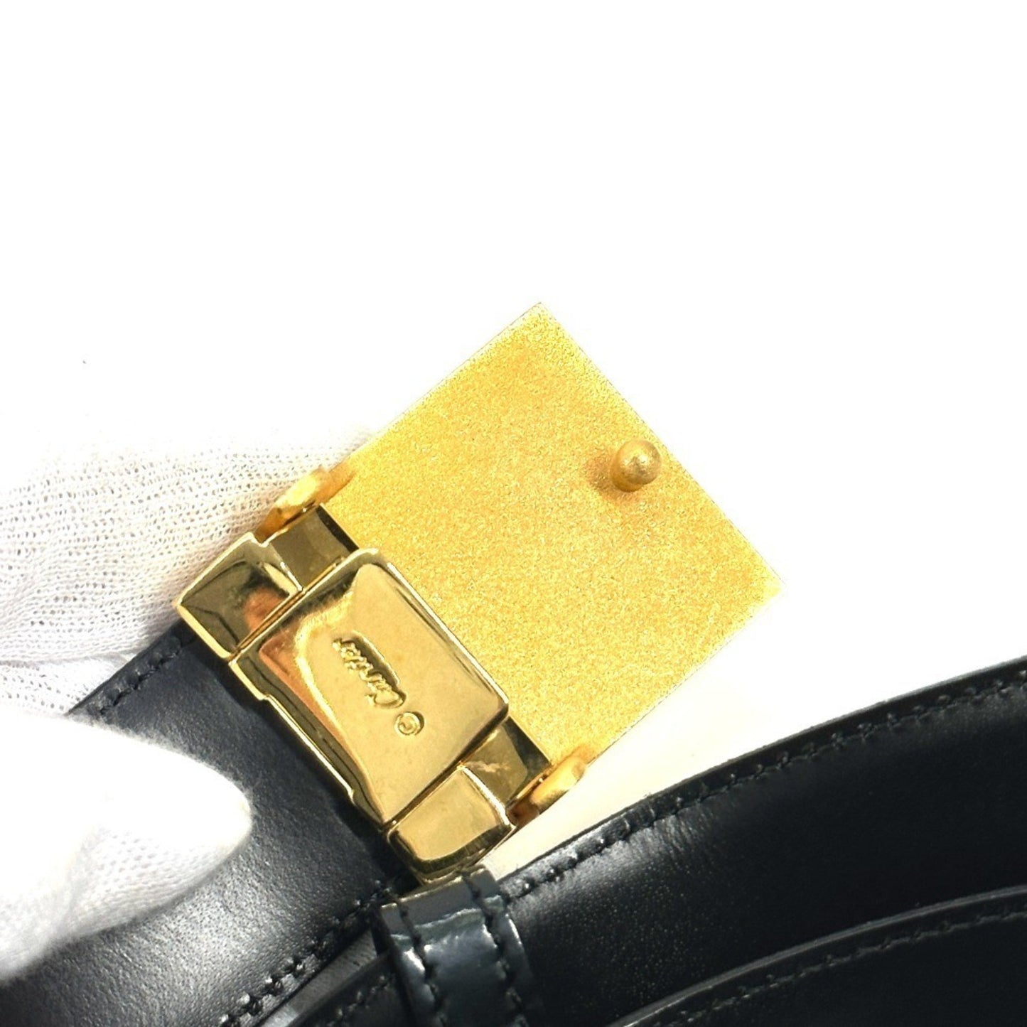Cartier Black Leather Belt