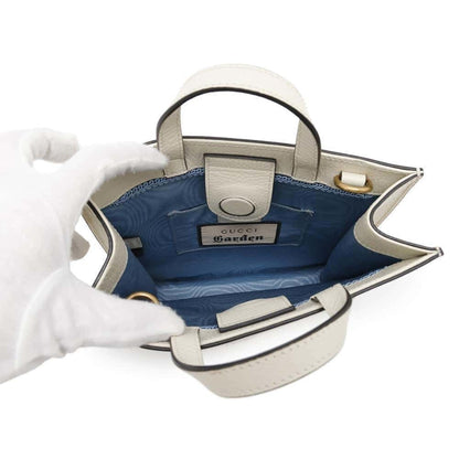 Gucci White Leather Handbag