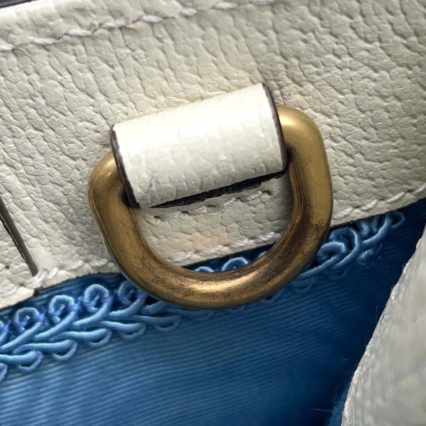 Gucci White Leather Handbag