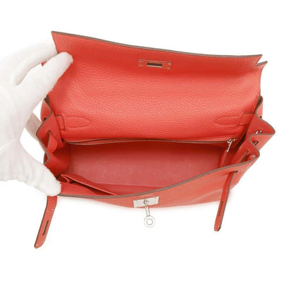 Hermès Orange Leather Kelly 28