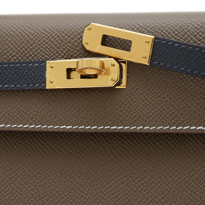 Hermès Gray Leather Kelly 25