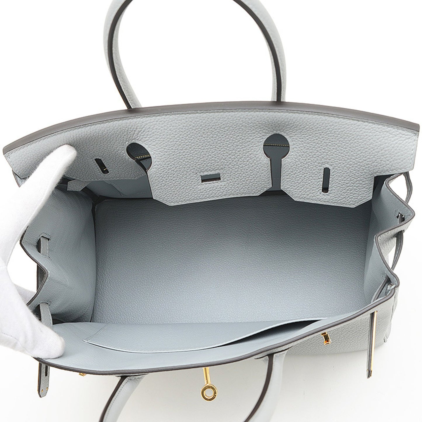 Hermès Gray Leather Birkin 30