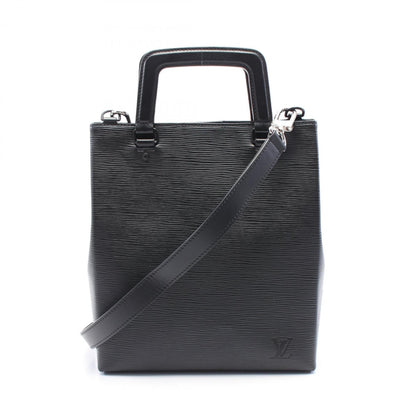 Louis Vuitton Black Leather Sac Plat