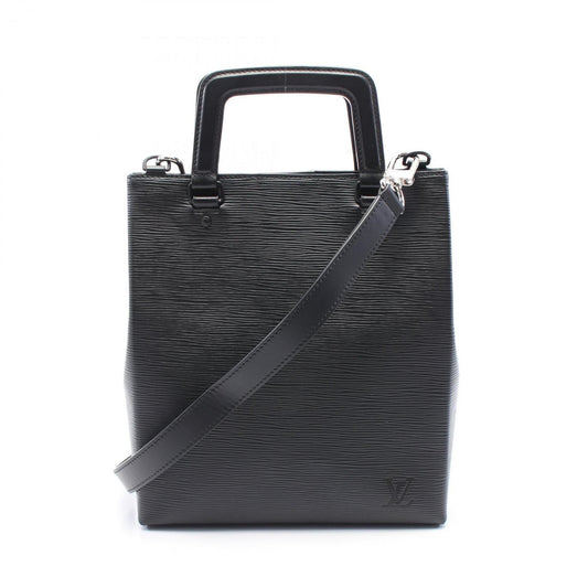 Louis Vuitton Black Leather Sac Plat