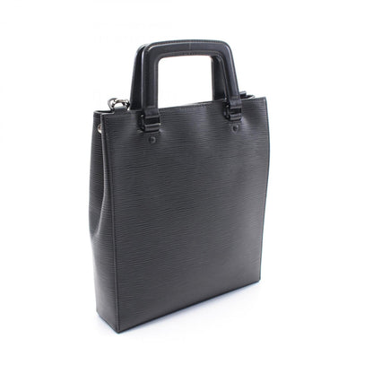 Louis Vuitton Black Leather Sac Plat