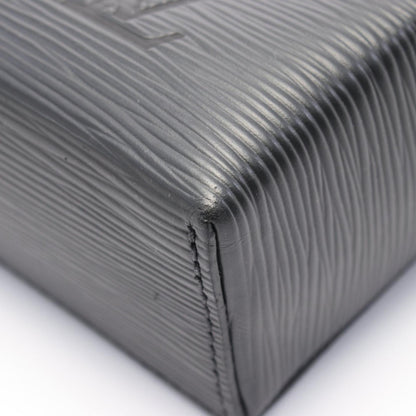 Louis Vuitton Black Leather Sac Plat