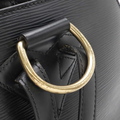 Louis Vuitton Black Leather Gobelins