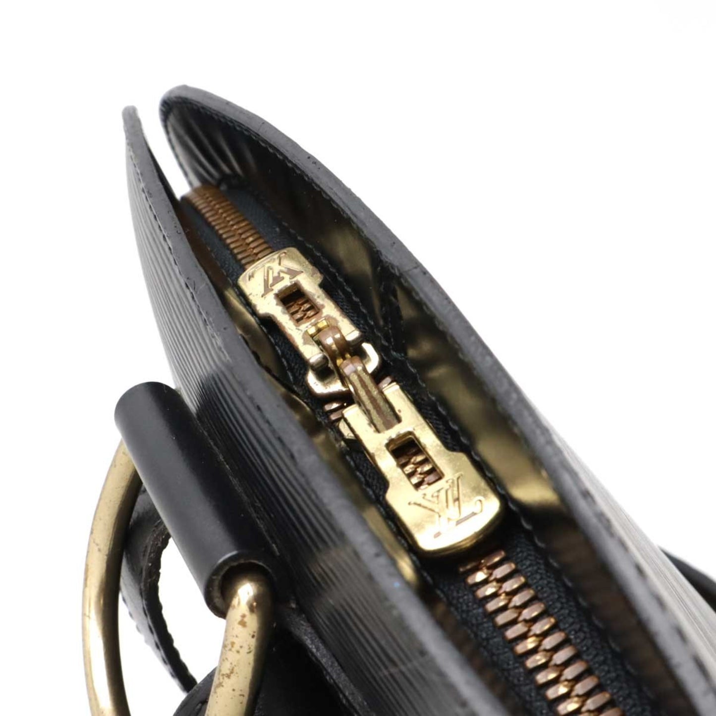 Louis Vuitton Black Leather Gobelins