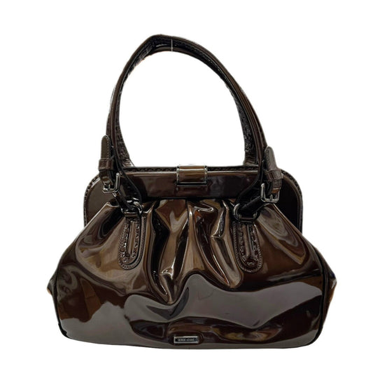 Armani Brown Patent Leather Handbag