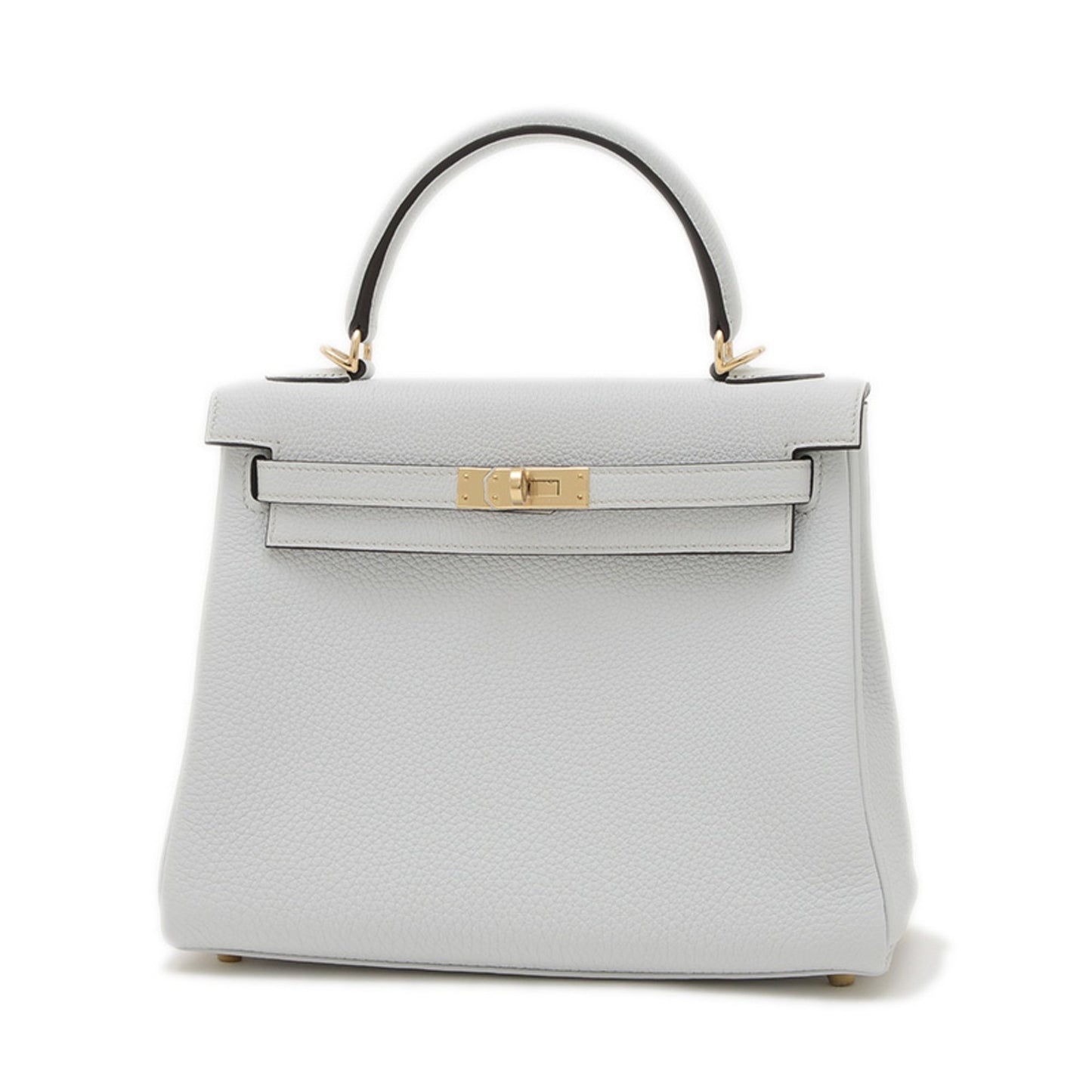 Hermès Gray Leather Kelly 25