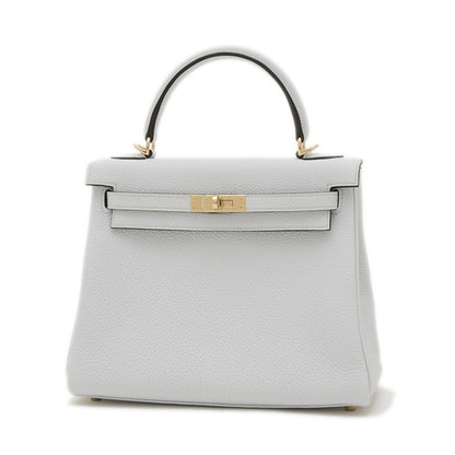 Hermès Gray Leather Kelly 25