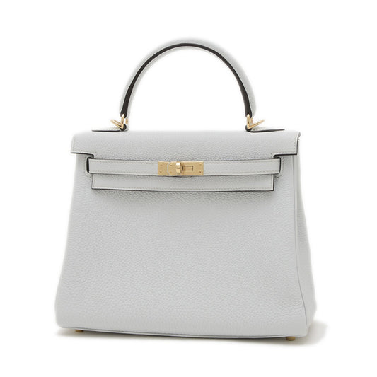 Hermès Gray Leather Kelly 25