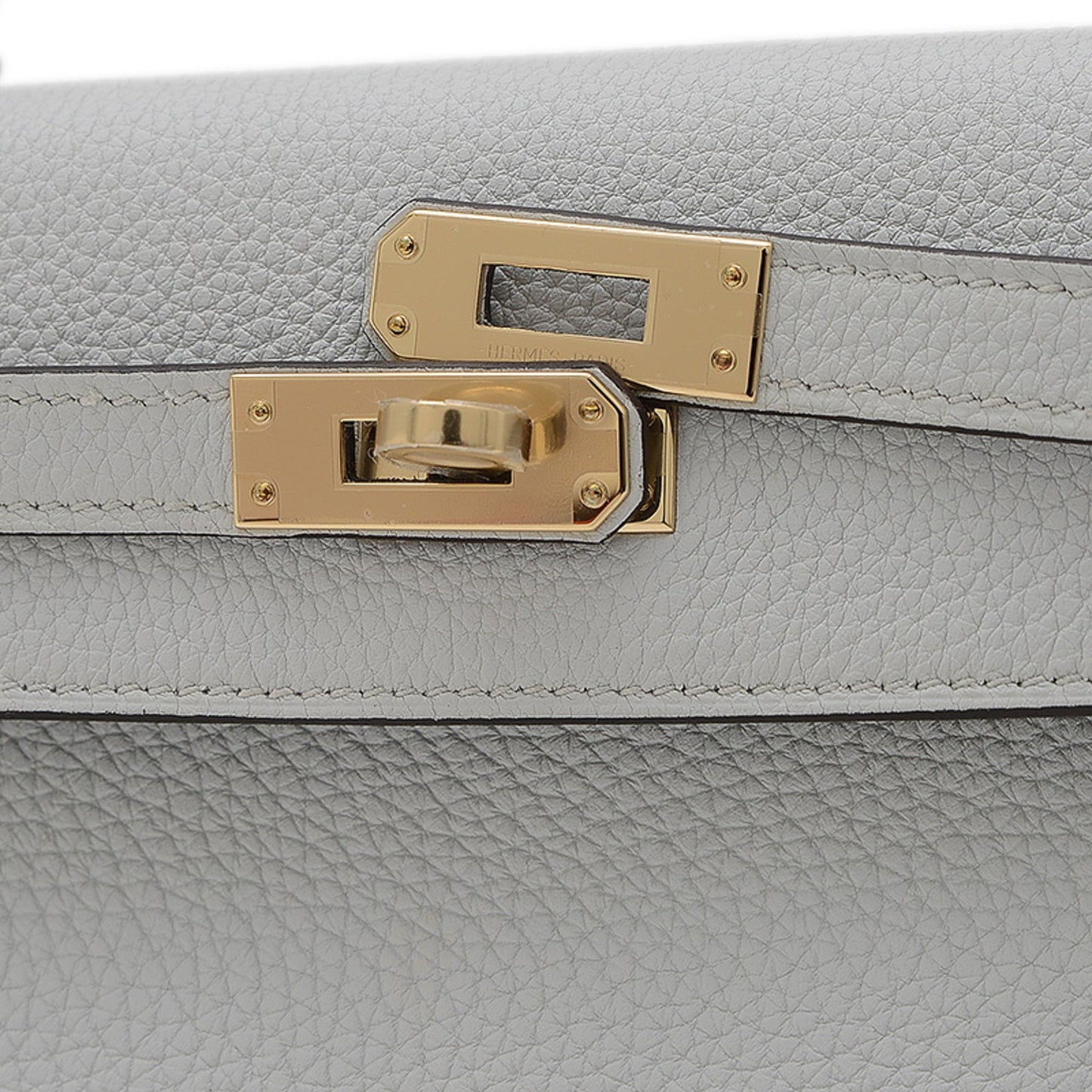 Hermès Gray Leather Kelly 25