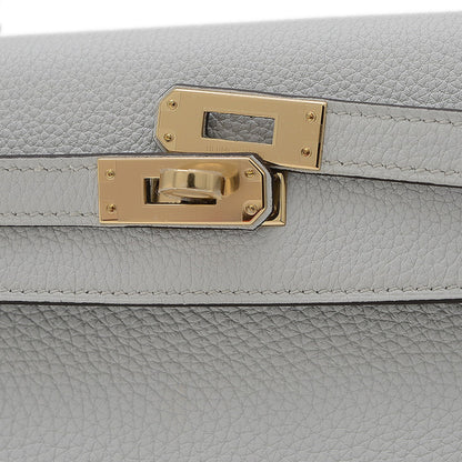 Hermès Gray Leather Kelly 25