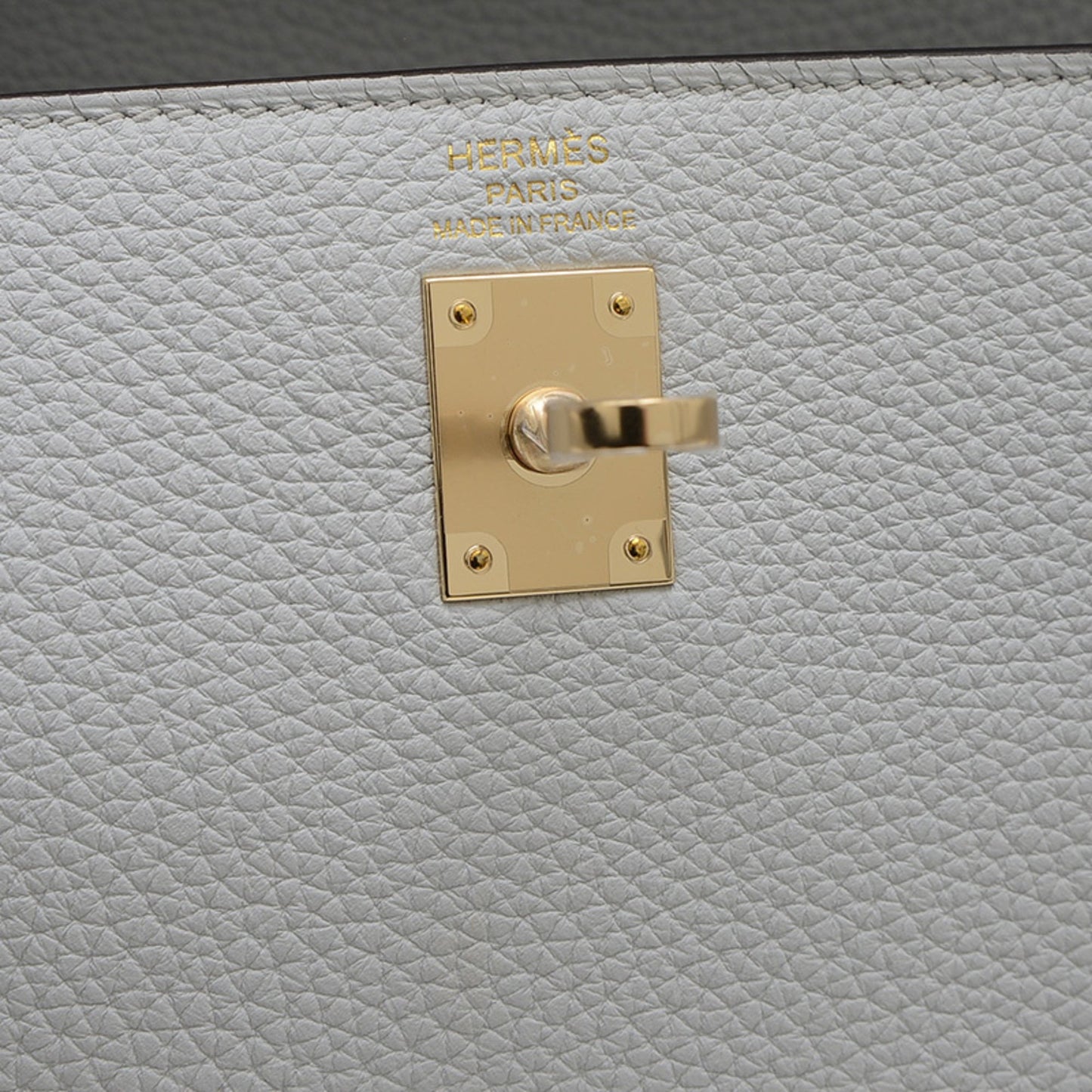 Hermès Gray Leather Kelly 25