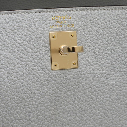 Hermès Gray Leather Kelly 25