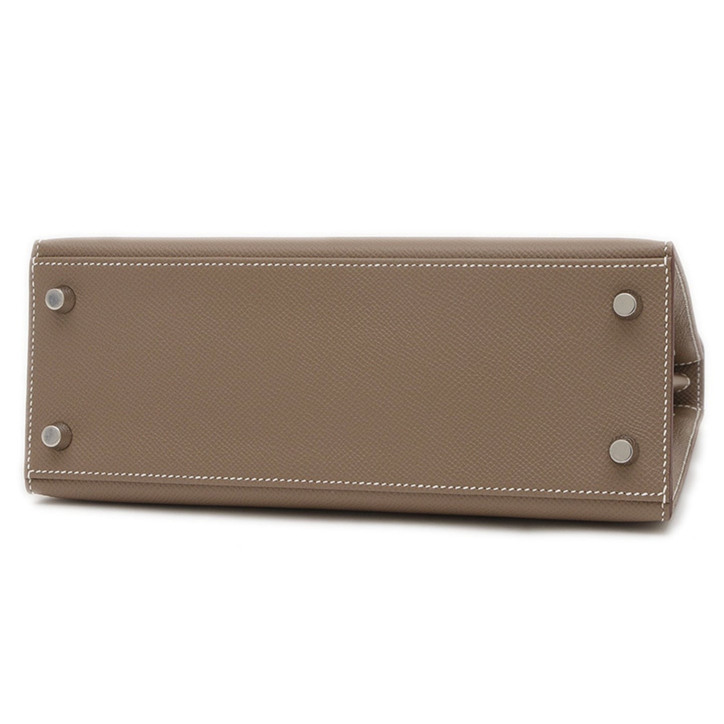 Hermès Gray Leather Kelly 25