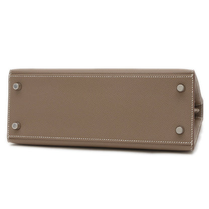 Hermès Gray Leather Kelly 25