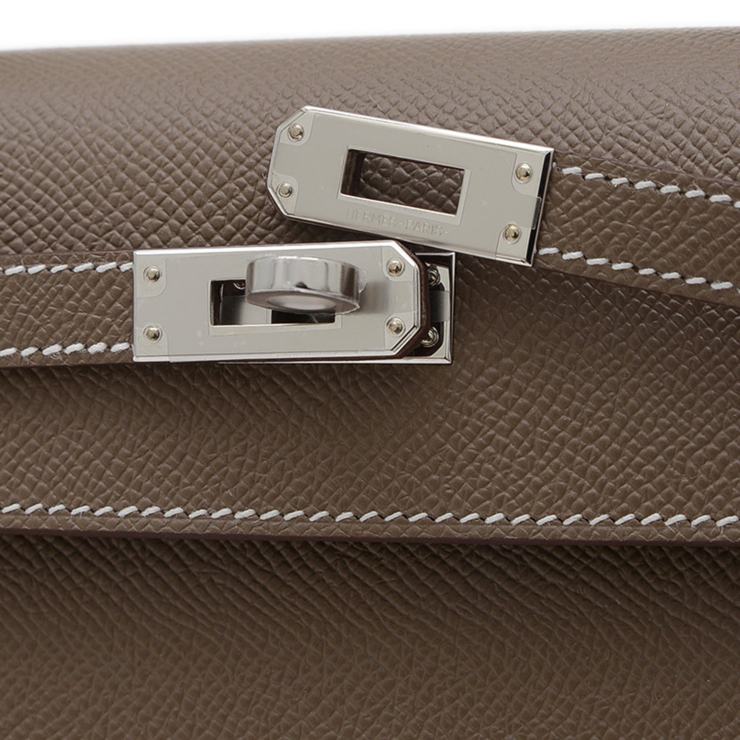 Hermès Gray Leather Kelly 25