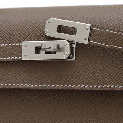 Hermès Gray Leather Kelly 25