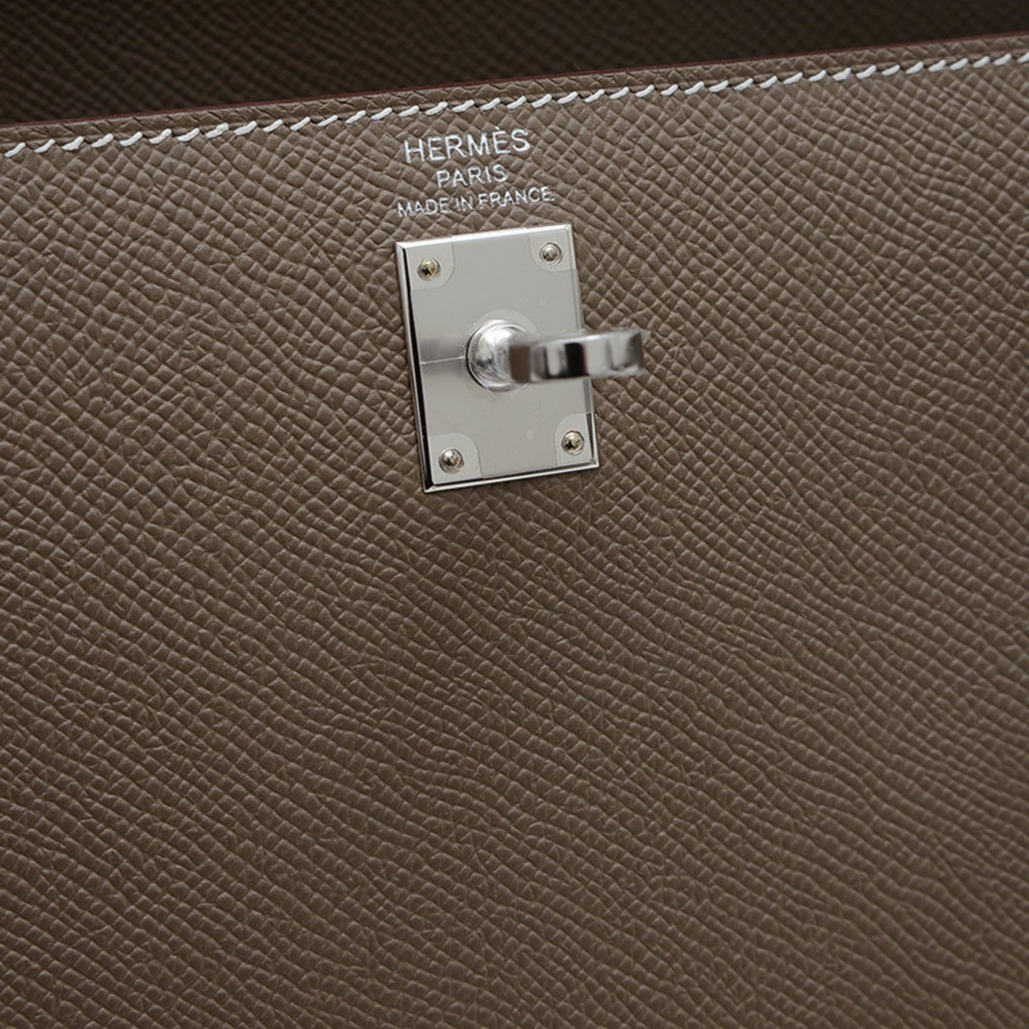 Hermès Gray Leather Kelly 25