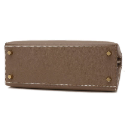 Hermès Gray Leather Kelly 25