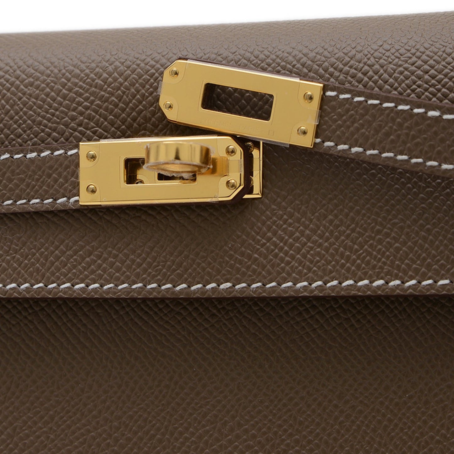 Hermès Gray Leather Kelly 25