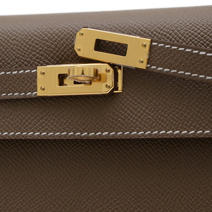 Hermès Gray Leather Kelly 25