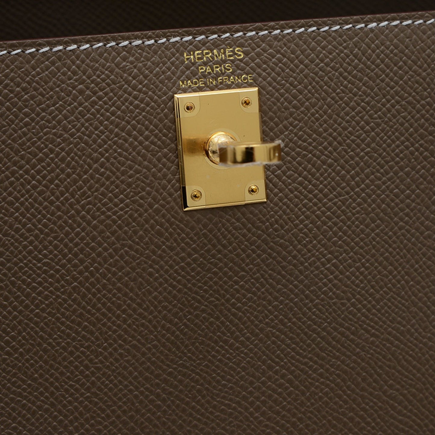 Hermès Gray Leather Kelly 25