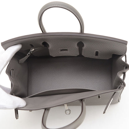 Hermès Gray Leather Birkin 25