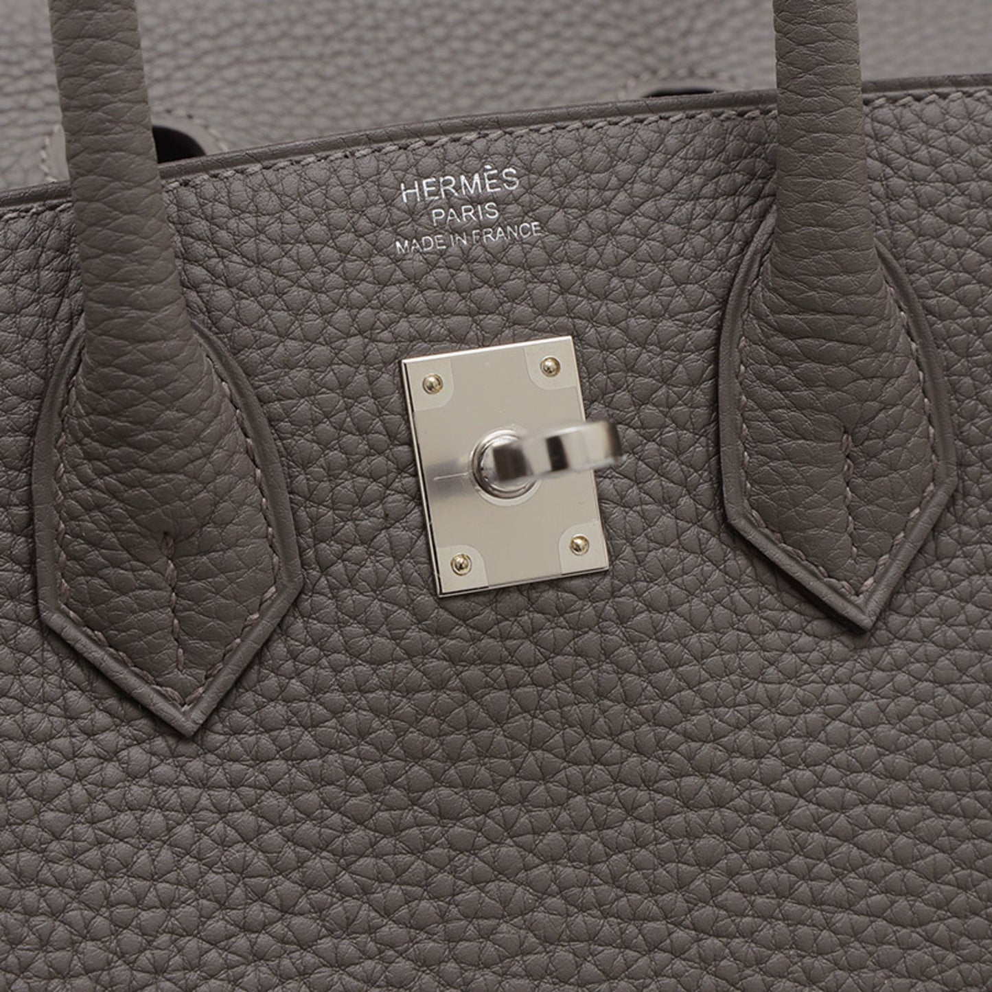 Hermès Gray Leather Birkin 25