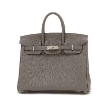 Hermès Gray Leather Birkin 25
