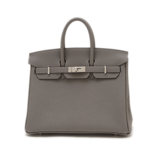 Hermès Gray Leather Birkin 25