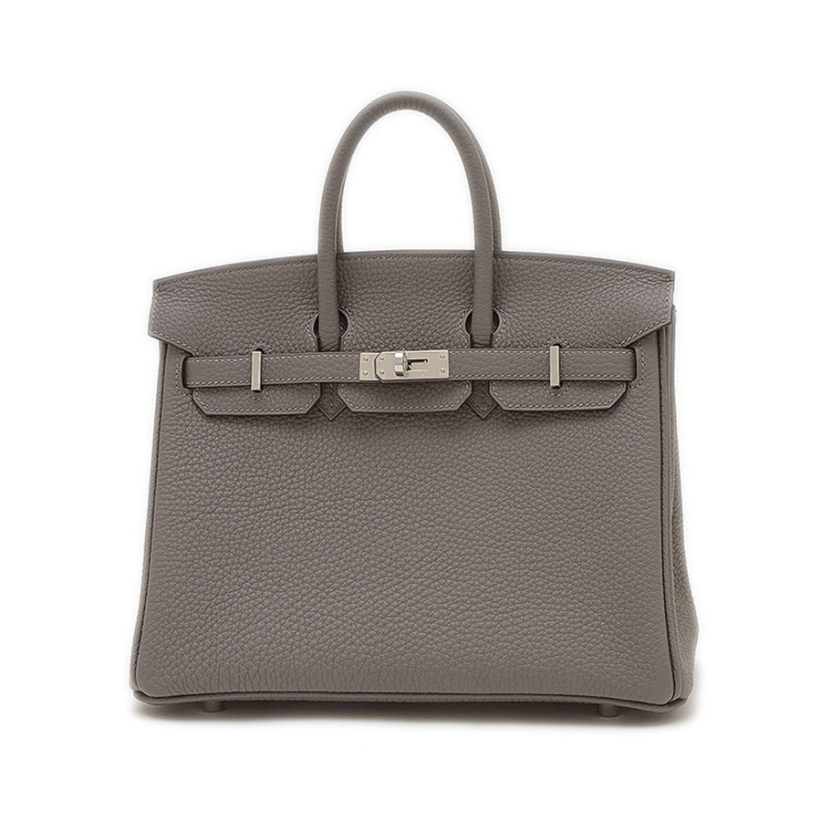 Hermès Gray Leather Birkin 25
