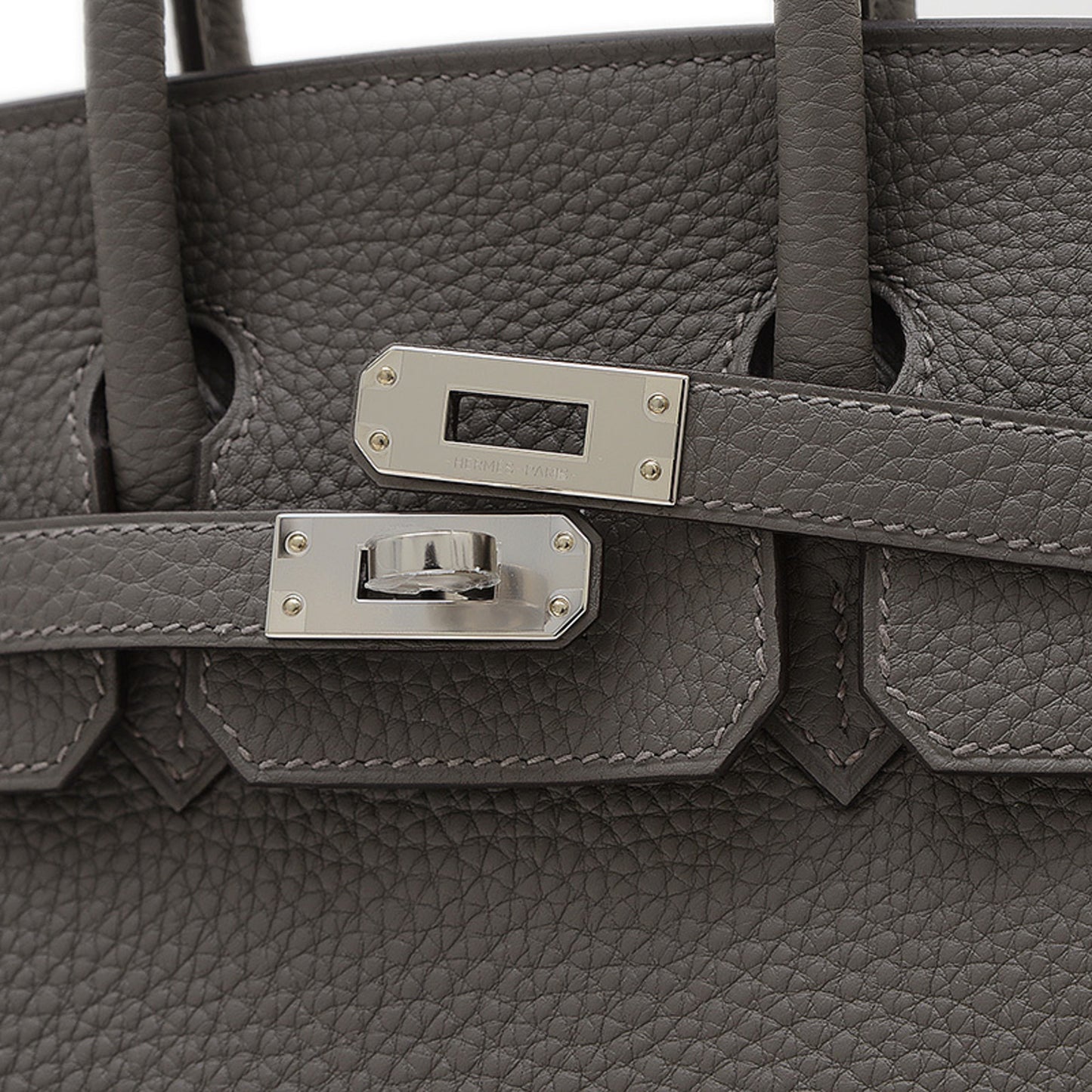 Hermès Gray Leather Birkin 25