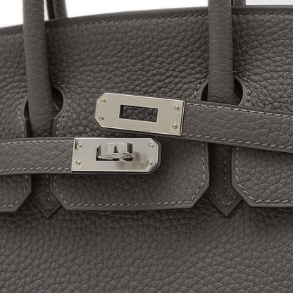 Hermès Gray Leather Birkin 25