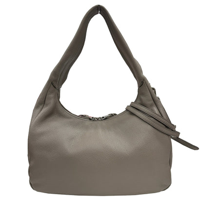 Prada Gray Leather Vitello