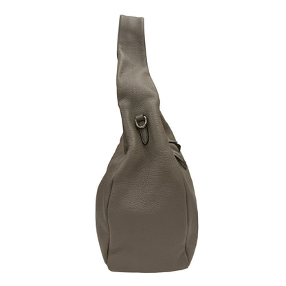 Prada Gray Leather Vitello