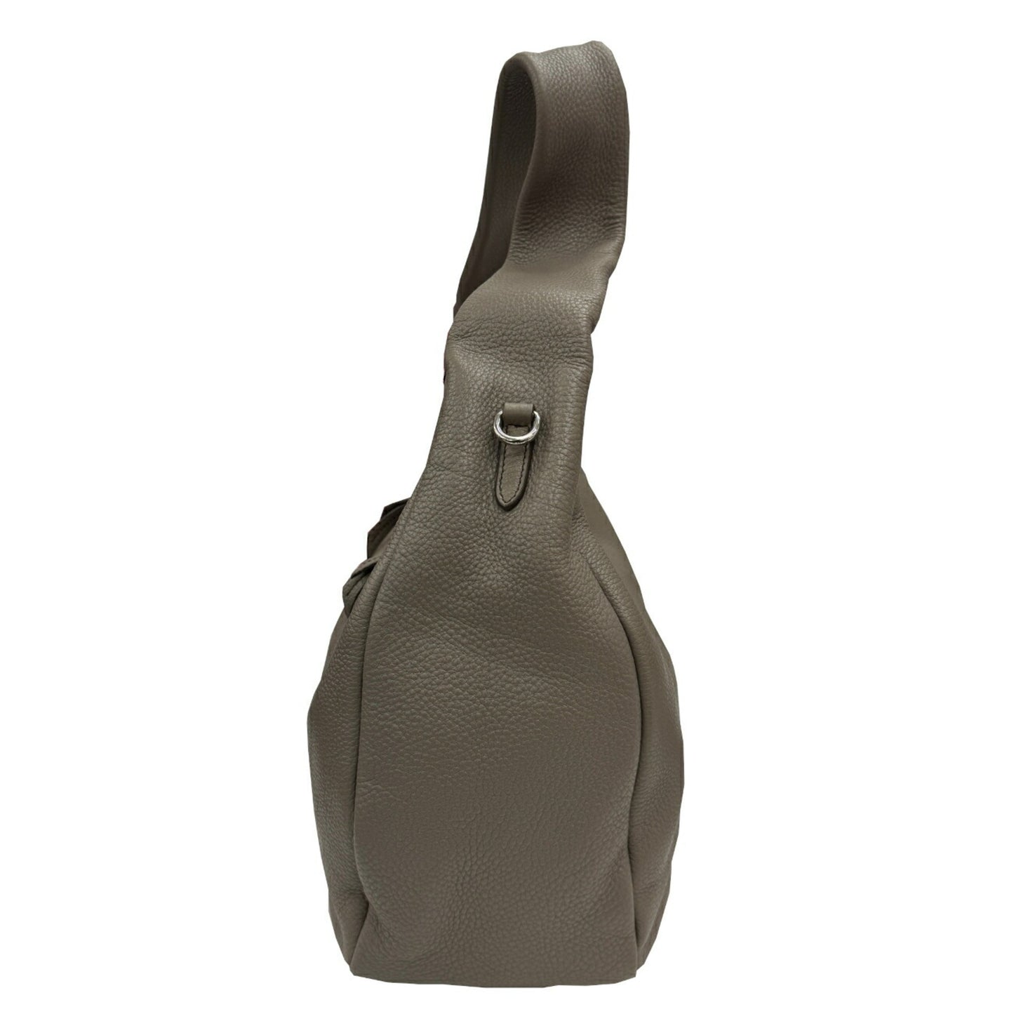 Prada Gray Leather Vitello