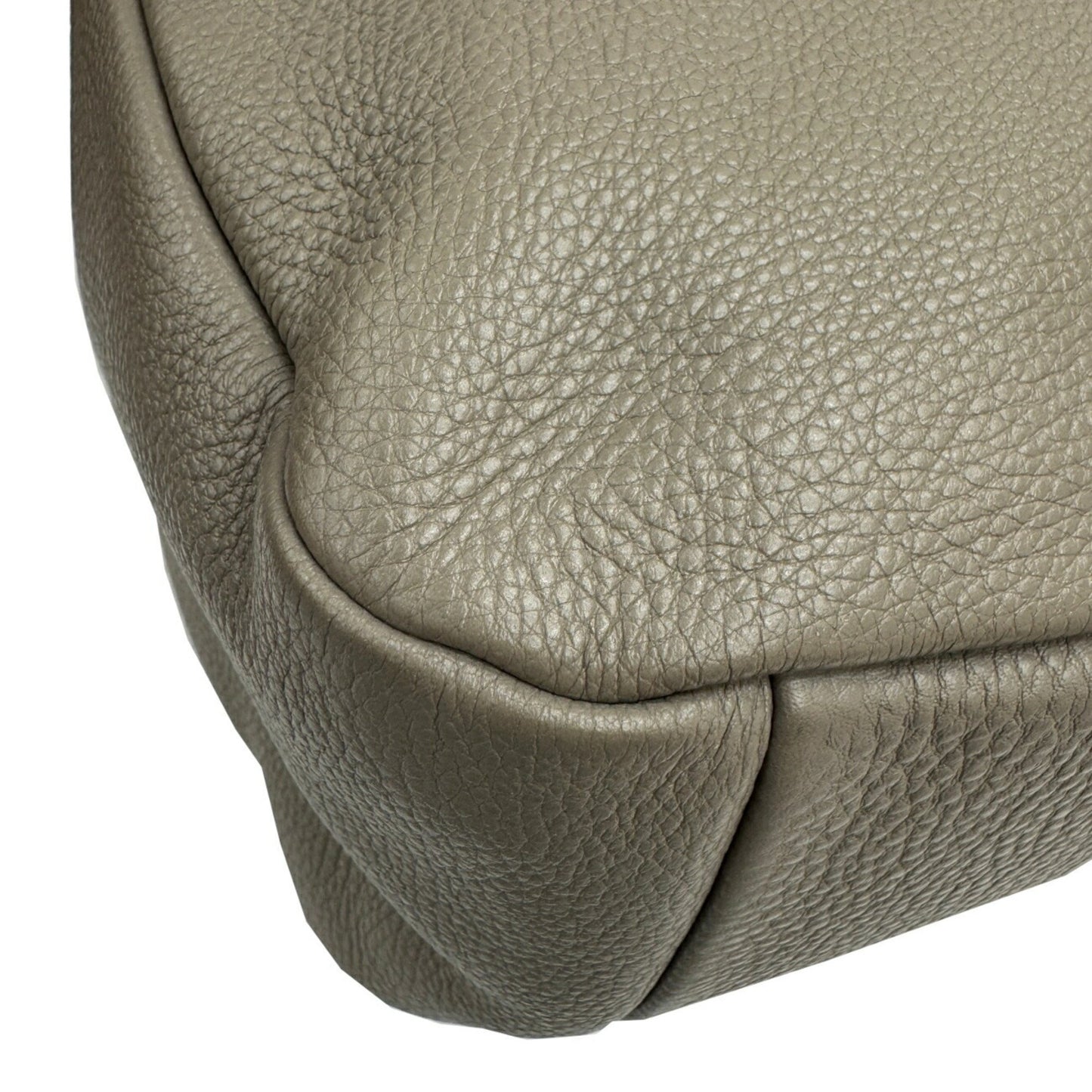 Prada Gray Leather Vitello