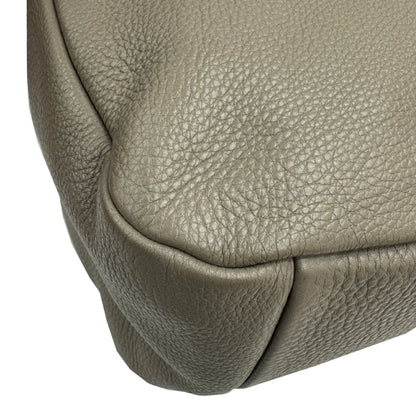 Prada Gray Leather Vitello