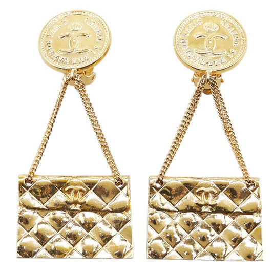Chanel Gold Gold Plated Coco Mark