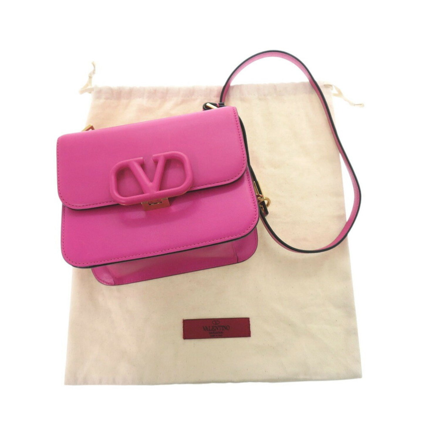 Valentino Garavani Pink Leather Vsling
