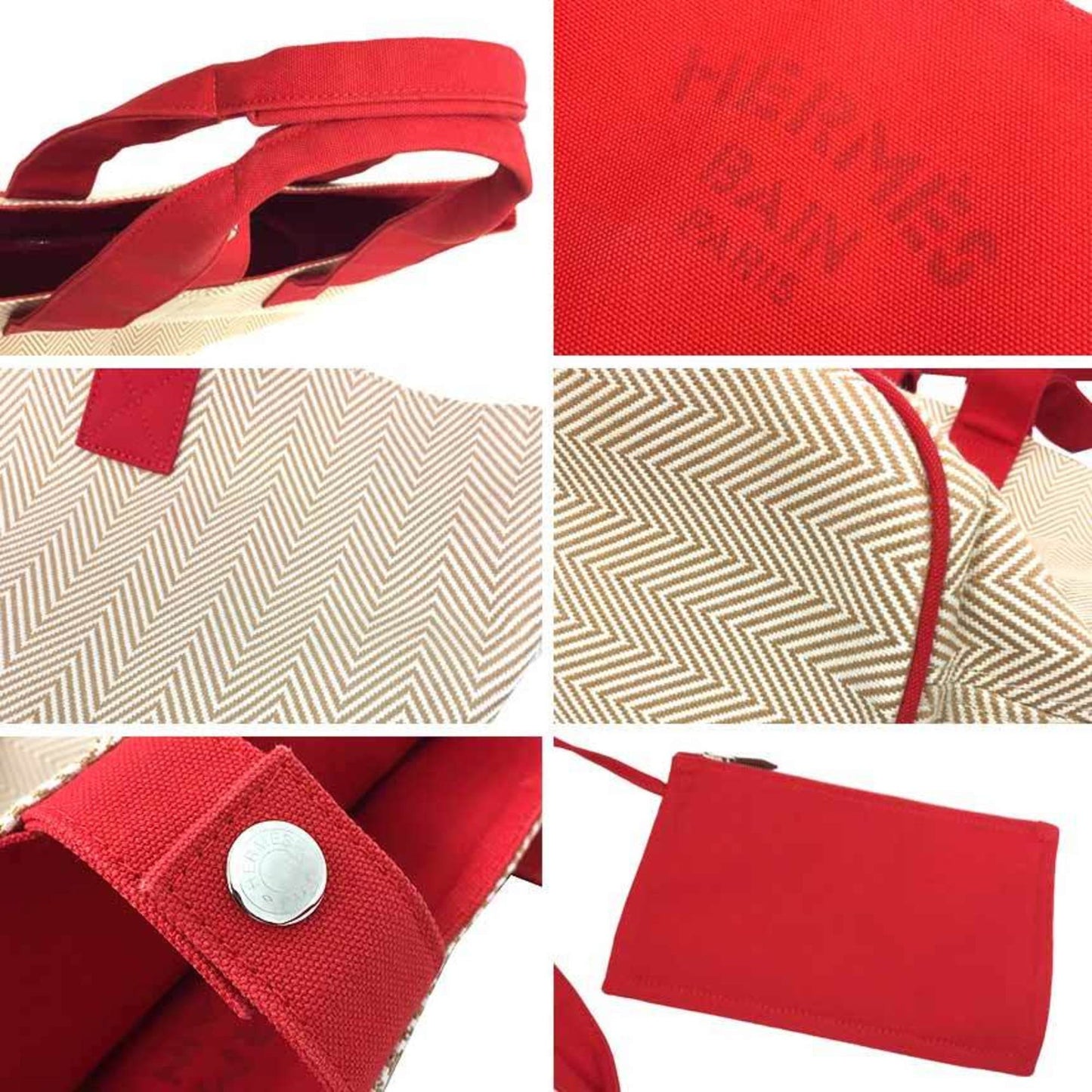 Hermès Brown Cotton Panier De Plage