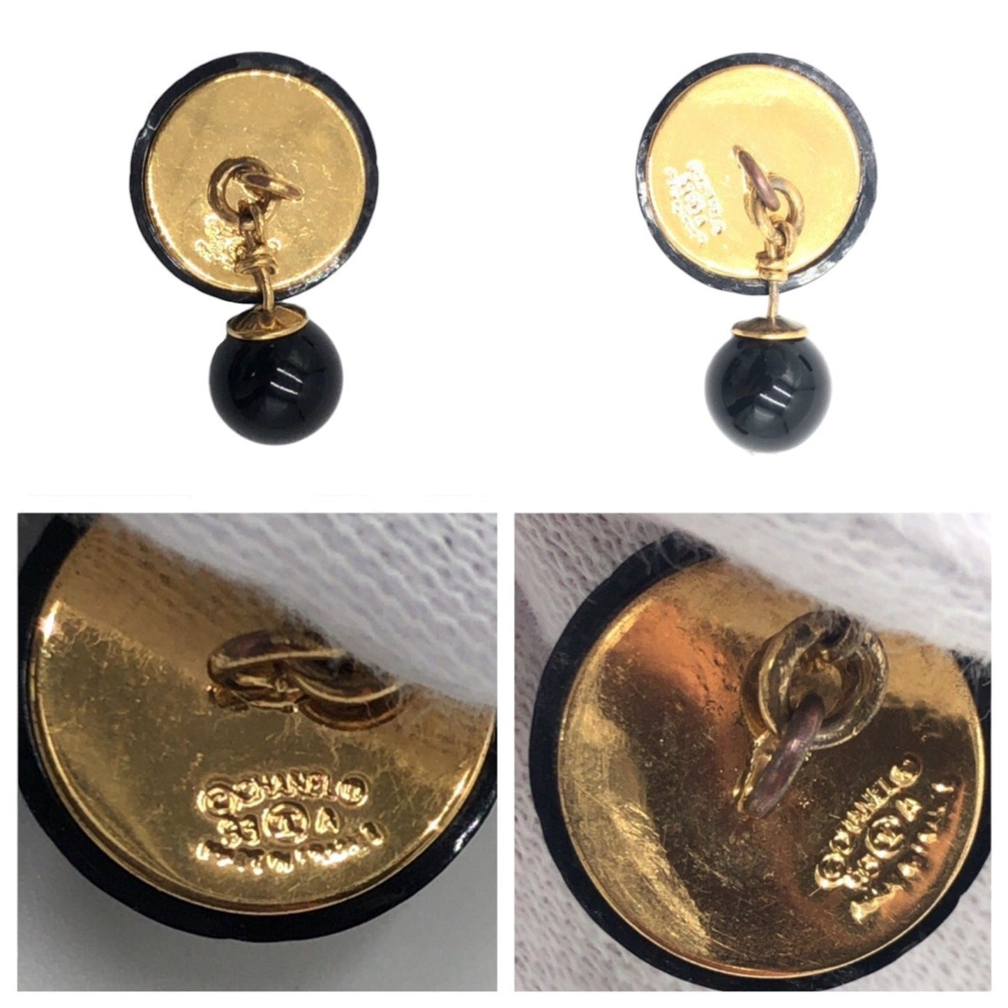 Chanel Black Plastic Coco Mark