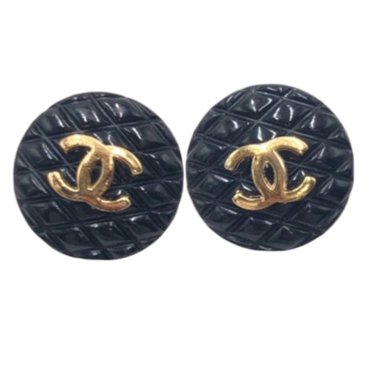Chanel Black Plastic Coco Mark