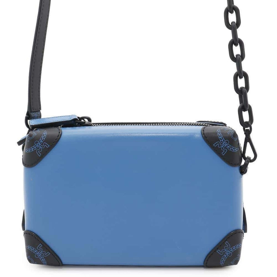 Mcm Blue Leather Shoulder