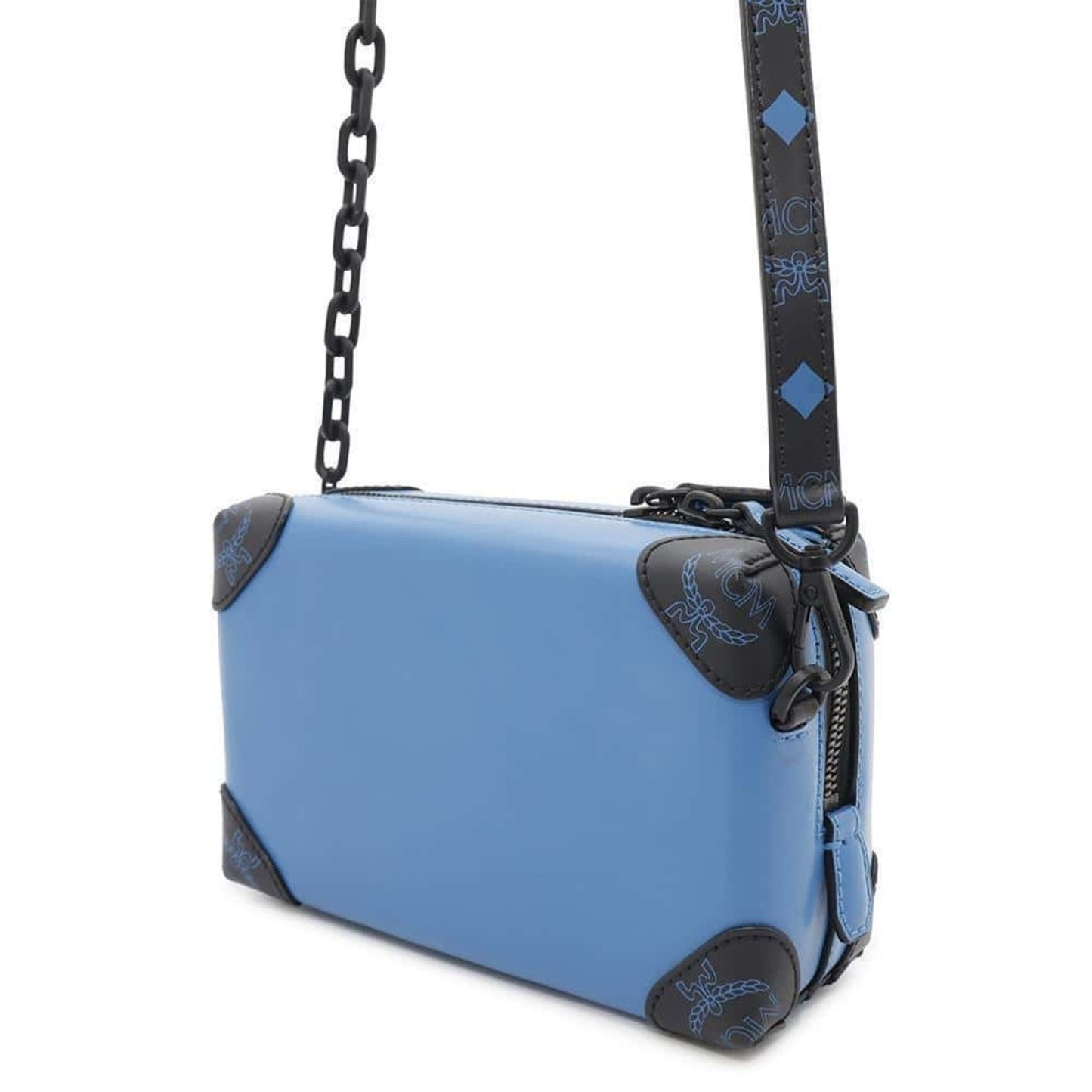 Mcm Blue Leather Shoulder