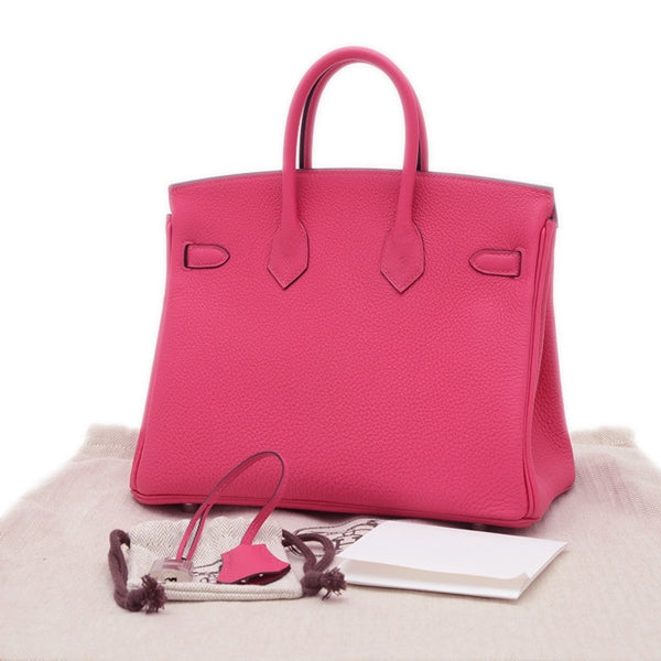 Hermès Gray Leather Birkin 25